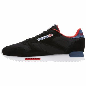 Reebok CL LEATHER RIPPLE CLIP SU Turnschuhe Herren - Schwarz - DE 874-BJH